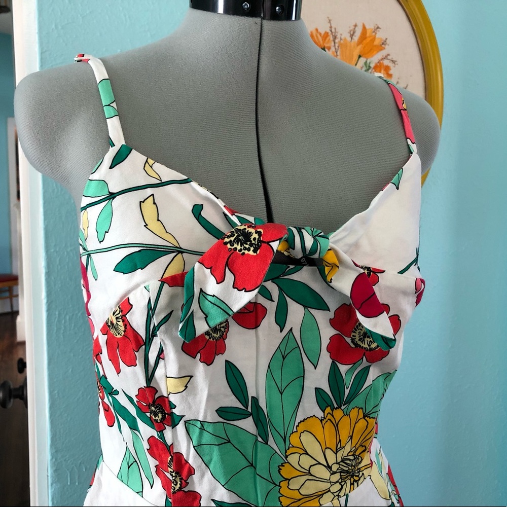 Sxia Floral Dress Large retro - Picture 2 of 8